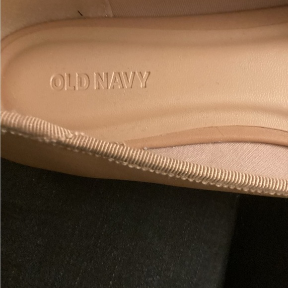 Old a navy tan ballet flat with bow size 9 - Picture 5 of 6